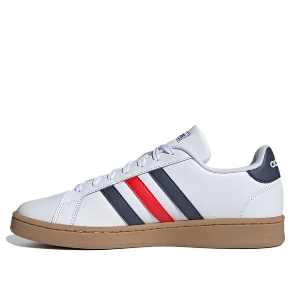 Adidas Grand Court &Active Red& Cloud White/Trace Blue/Active Red Sneakers/Shoes EE7888 (US Size 5)