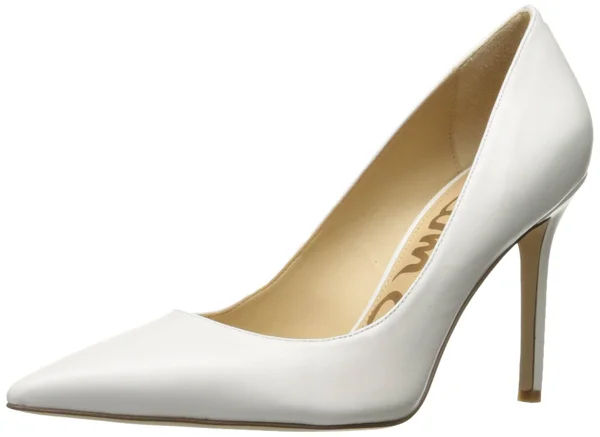 Sam Edelman Hazel Pointed Toe Pump - Bright White Leather, 9