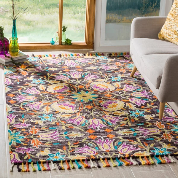Safavieh Aspen APN115Z 8& x 10& Black, Purple Rug