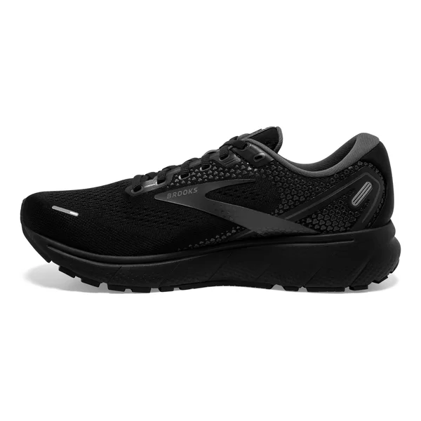 Brooks Men's Ghost 14 Black-Black-Ebony - 14