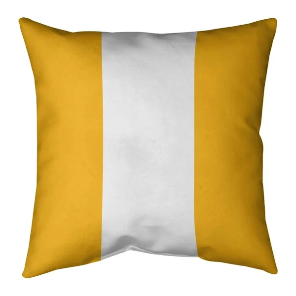 Washington Washington Football Stripes Pillow-Faux Linen - 18 x 18 - Square - Zipper Closure - Large - Removable Cover - Accent