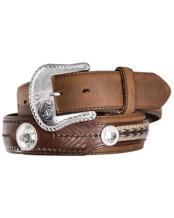 Tony Lama The Duke Center Applique Belt