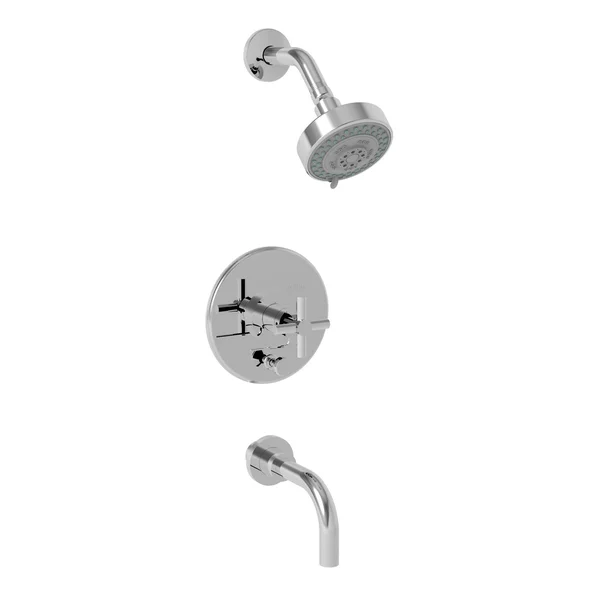 Newport Brass 3-992BP/65 East Linear Balanced Pressure Tub and Shower Trim Set Biscuit