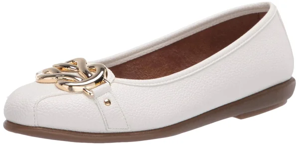 Women's Aerosoles Big Bet Ballet Flat, Size: 5.5, White