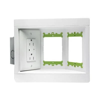 Pass & Seymour TV3WMTVSSW Recessed TV Box