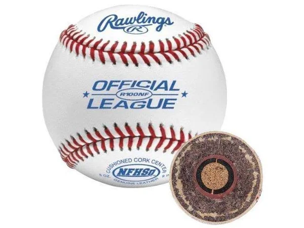 Rawlings High School Baseball with NFHS Stamp - White - 12 pack