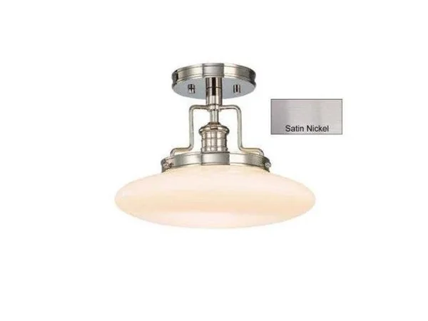 Hudson Valley 4202-SN Beacon 1 Light Semi Flush - Satin Nickel