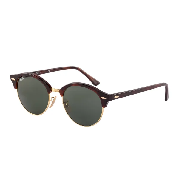 Ray-Ban CLUBROUND RB4246 Round Sunglasses For Unisex - 51-19-145, 990-RED HAVANA