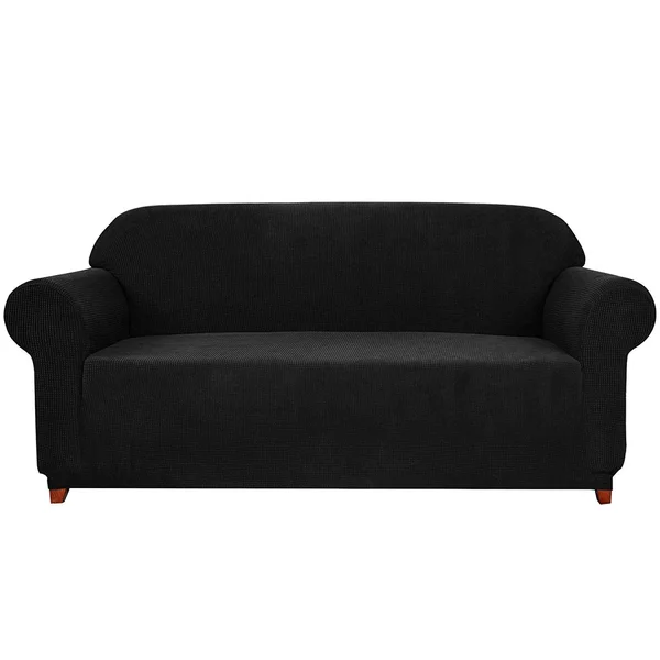 Leroy Plaid Stretch Sofa Slipcover - Subrtex X-Large - Chocolate Plaid
