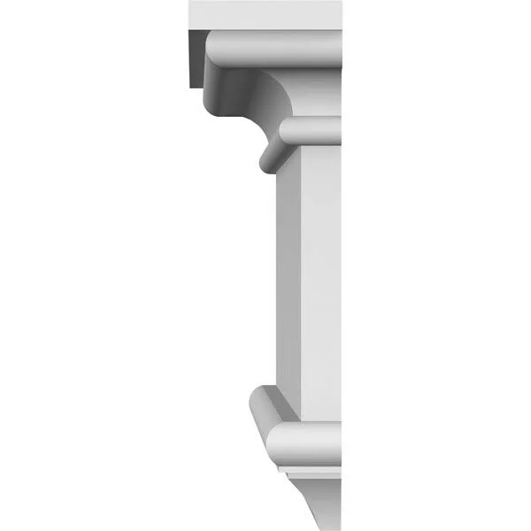 Ekena Millwork CRH09X172BE 172x22 Bottom Width x 176 3/8x22 Top Width x 8 5/8x22H x 3/8x22P Bedford Crosshead