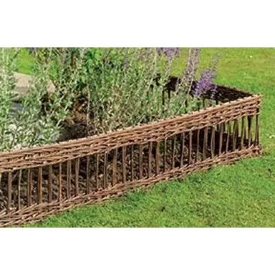16 in. H x 4 ft. W Wood Woven Edging MGP