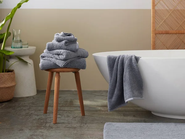 Coyuchi 6 Piece Organic Cloud Loom Towel Set, Fog