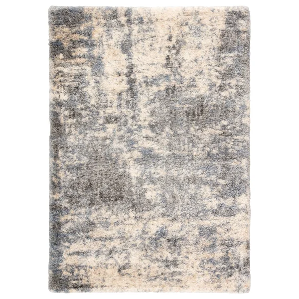 Porch & den Paladin Abstract Grey/ Blue Area Rug - 8&10x22 x 11&9x22