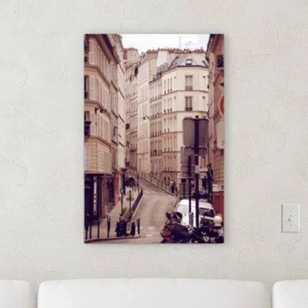 Latitude Run &Portrait Style Photography (608)& Photographic Print on Canvas - Beige