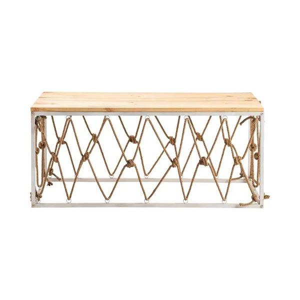 St. Augustine Rectangle Cocktail Table Brown Metal - CVFNR5015