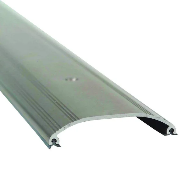 M-D Building Products Low Dome Top 3-1/2 in. x 68-1/2 in. Satin Nickel Aluminum Threshold, Brite Gold