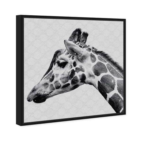 Oliver Gal Fashion and Glam &Glam Noir Giraffe& Zoo and Wild Animals in Silver - 20 x 20 PSGLD, Lord & Taylor