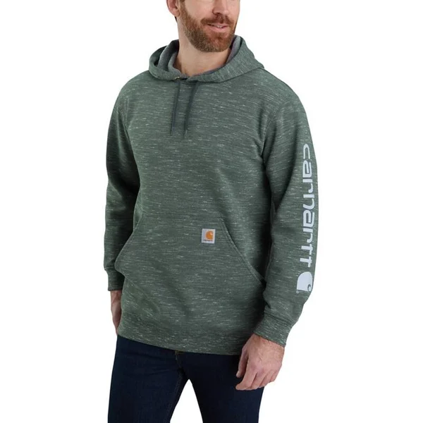 Carhartt Loose Fit Midweight Logo Sleeve Graphic Sweatshirt, Scout Blue Heather, 3XL