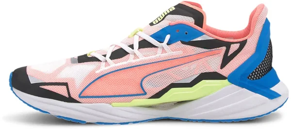 Puma UltraRide Men's Running Shoes - White/Nrgy Blue/Peach, 11.5