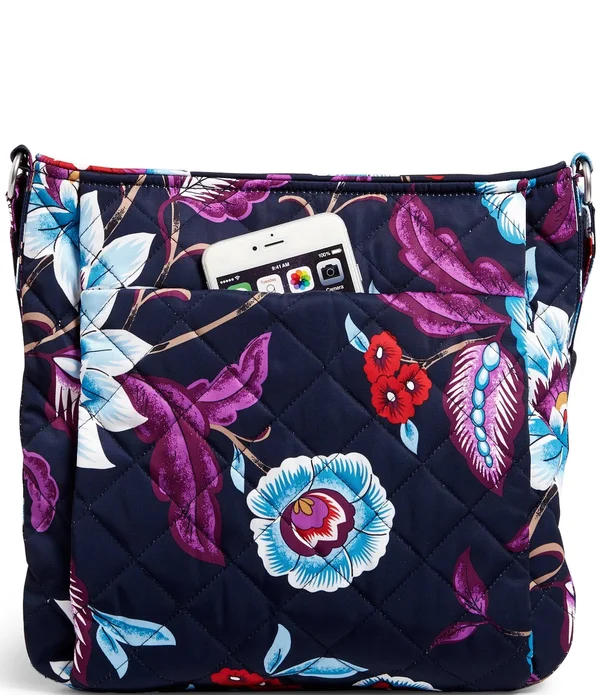 Vera Bradley : Triple Zip Hipster in Seawater Blooms