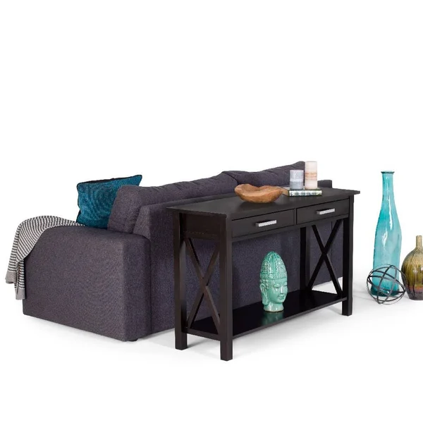 Simpli Home Kitchener Console Sofa Table - Brown