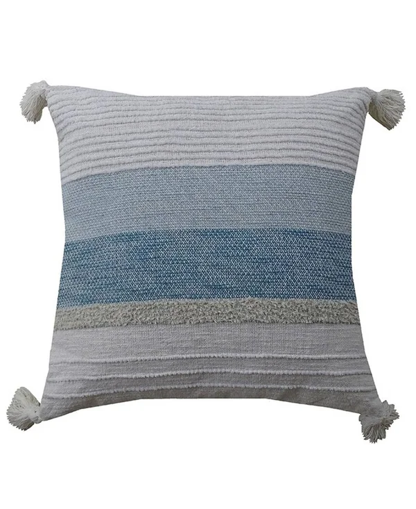 Chicos Home Throw Pillow Cover Blue & White Stripes
