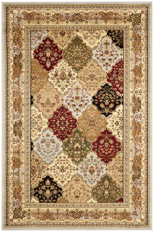 Safavieh Lyndhurst LNH221G 5&3x22 x 7&6x22 Grey - Multi Rug