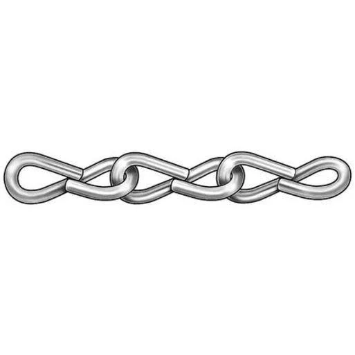 Jack Chain, Single, SS, Sz 16, 10 lb, 100 ft