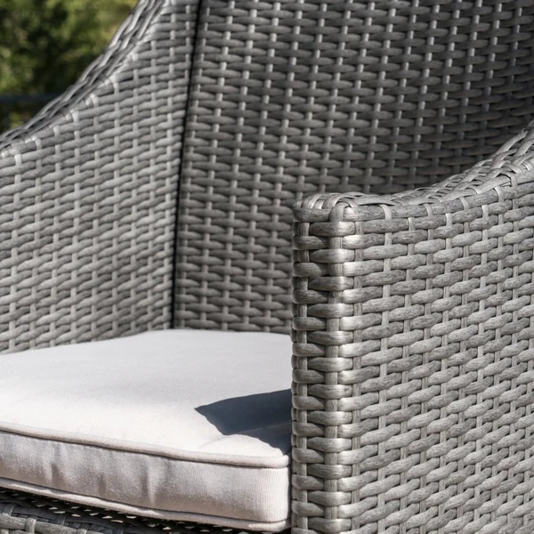 Christopher Knight Home Antibes Outdoor Wicker Dining Chairs with Cushions by, Brown