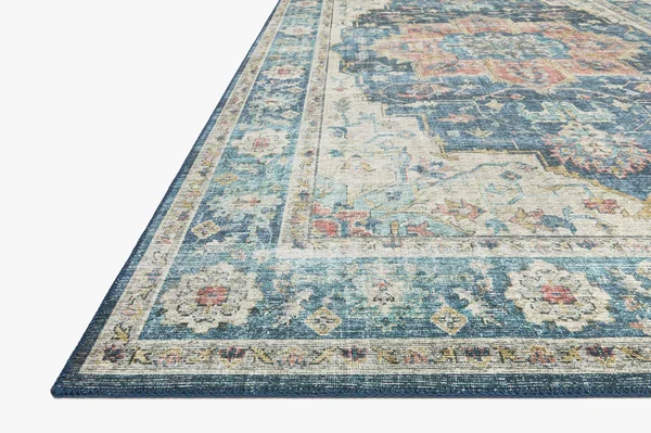 Loloi II Skye SKY-12 Ocean - Multi Rug, 6&0x22x6&0x22 - Round
