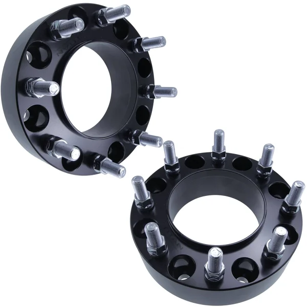 Titan Wheel Accessories 2 PC Black Hubcentric 8x170 - 2x22 Thick, Heavy Duty Wheel Spacers Fits Ford F250 F350 Super Duty Excur