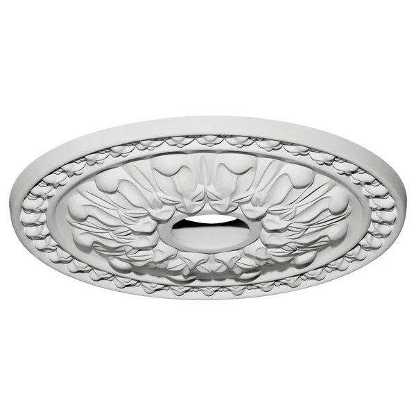 18x22OD x 3 1/2x22ID x 1 3/8x22P Warsaw Ceiling Medallion (Fits Canopies Up to 3 1/2x22), Hand-Painted Flash Copper
