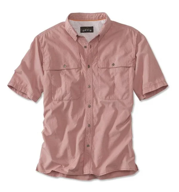 Orvis Men's Short-Sleeved Open-Air Caster Shirt - Red Med