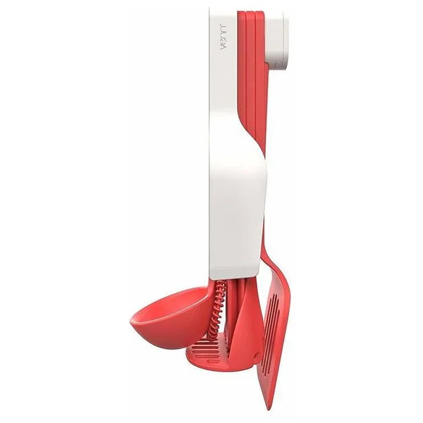 Venn 8 Piece Starter Utensil Set, Red