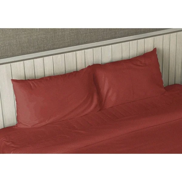 Bluff City Bedding King Size Luxury Comfort 4-Piece Bed Sheet Set 1800 Series Bedding Soft Red