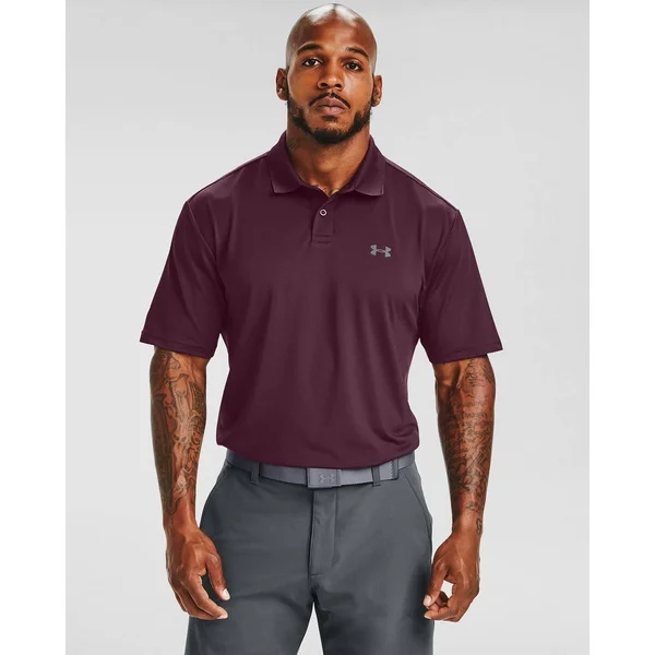 Under Armour Men's Performance Polo Textured Red LGT
