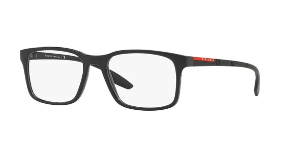 Prada Linea Rossa PS01LV Eyeglasses - Black (1AB1O1)