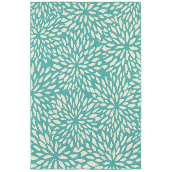 Oriental Weavers Meridian 1506L 6&7x22 x 9&6x22 Blue Area Rug