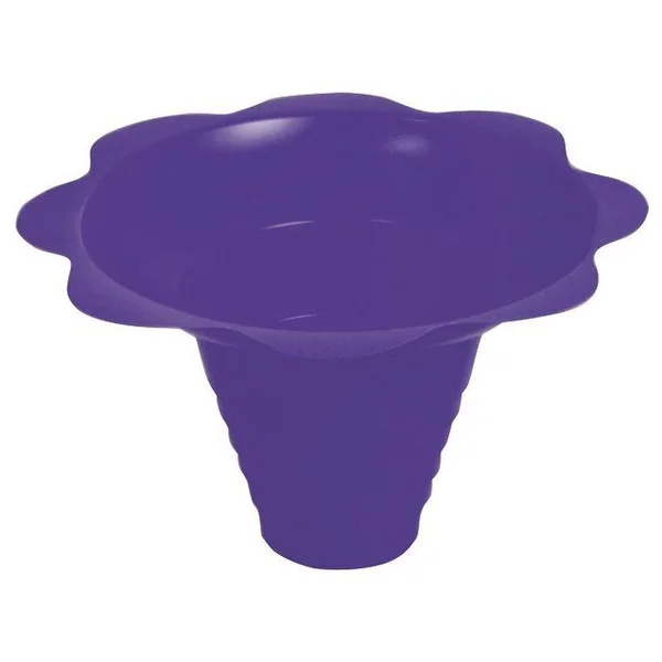 Medium Shaved Ice Sno Cone Flower Cups (8 oz) 250 Count Purple