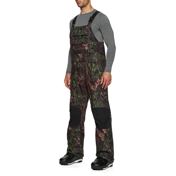 2022 Volcom Roan Bib Overall in Woodland Camo - L