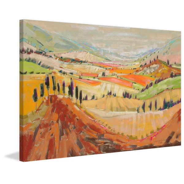 Tuscany XI Painting Print on Wrapped Canvas, Size: 30 inch x 45 inch