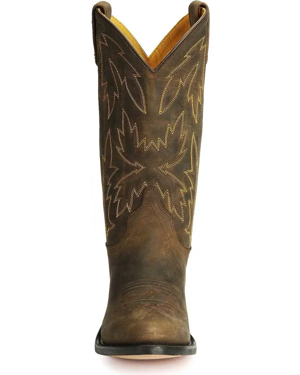 Old West Women's Leather Apache Western Boots