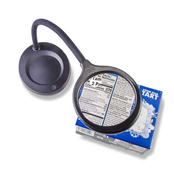 2X LED Magnifier Desk Lamp with 5X Power Spot Lens