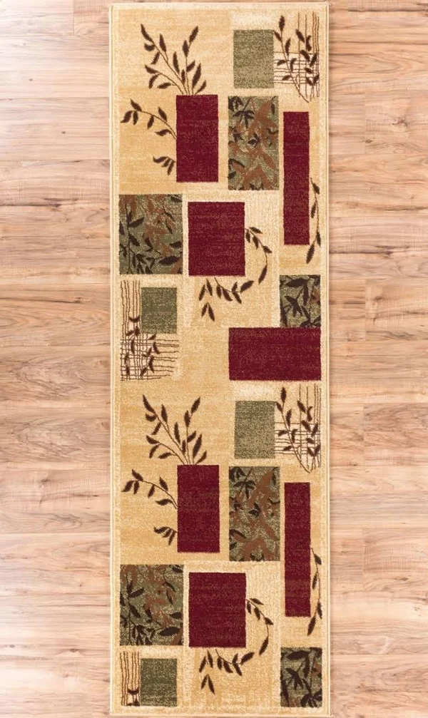 Great Forest Ivory Floral Nature Modern Formal Rug 3x10 ( 0.6m x 2.7m Runner ) Easy to Clean Stain, Fade Resistant Shed Free Tr