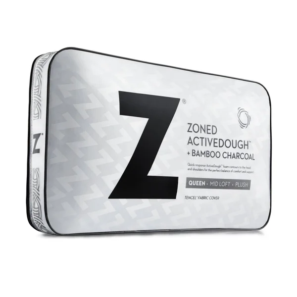 Malouf Zoned ActiveDough Pillow + Bamboo Charcoal King