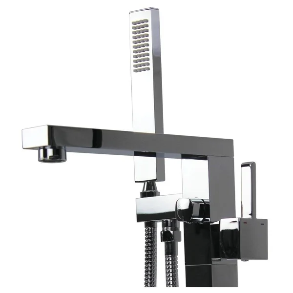 Transolid T4220-PC Ardell Free Standing Tub Filler with Hand Shower - Polished Chrome
