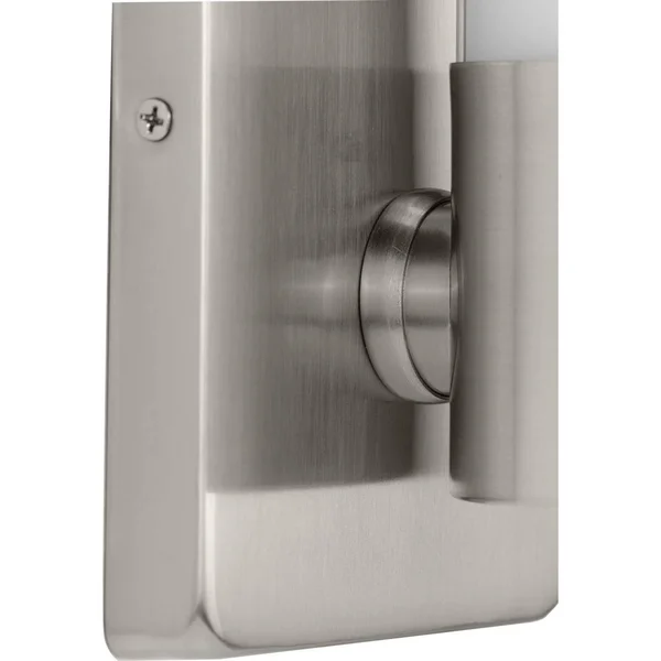 Progress Lighting Blanco LED 1-Light Brushed Nickel LED Wall Bracket Sconce
