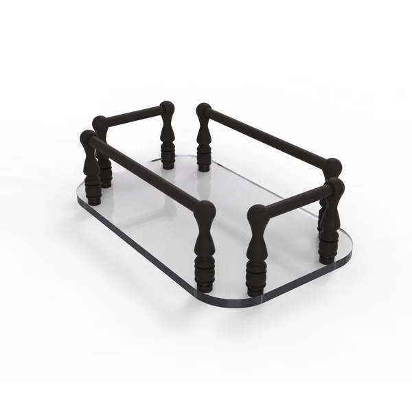 Allied Brass Vanity Top Glass Guest Towel Tray - Oil Rubbed Bronze