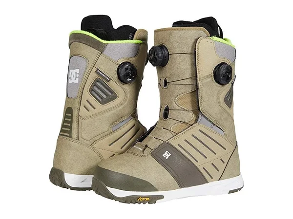 DC Judge Dual Boa Snowboard Boots Men's Snow Shoes Tan : 8 D - Medium