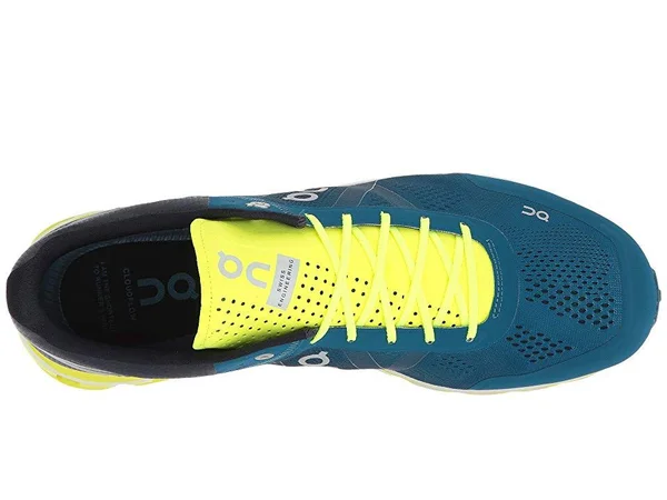 Men's ON Cloudflow Neon/Petrol, US Size 10